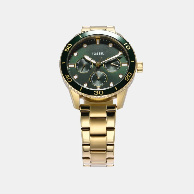 Bannon His and Hers Couple Quartz Green Dial Multi-Function Stainless Steel Watch BQ2754SET