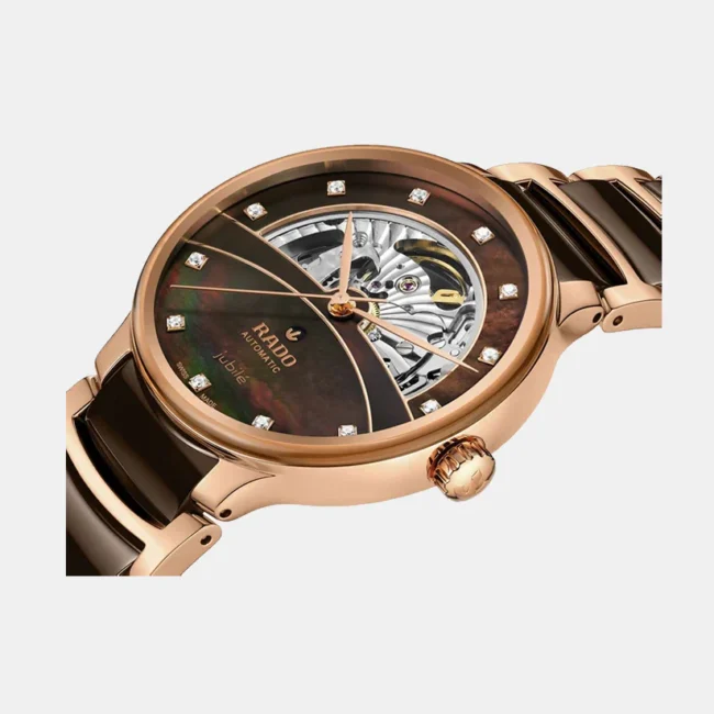 Rado Centrix Automatic Diamonds Open Heart – Brown Mother-of-Pearl Dial (R30028902)