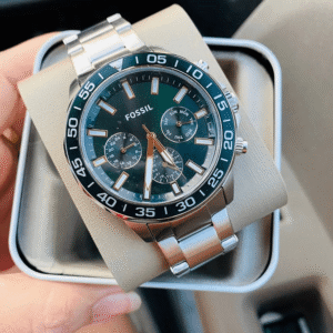 Fossil-Bannon-45mm-Premium-7AA--(Silver-Green)-(4)-min