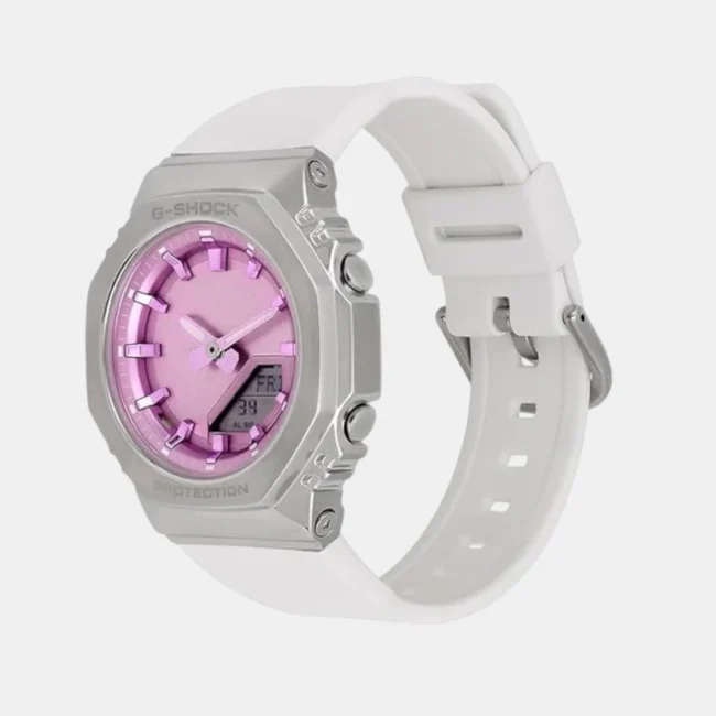 G-Shock Women Quartz Pink Dial Analog-Digital Resin Watch GM-S2110-7A6DR G1656