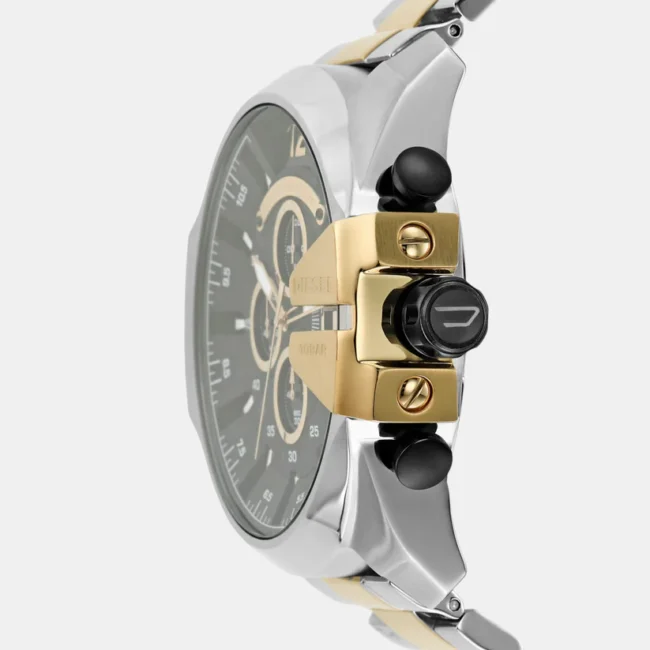 Men Quartz Black Dial Chronograph Stainless Steel Watch DZ4581