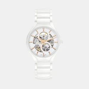 True Round Unisex Automatic White Dial Analog Ceramic Watch R27115012