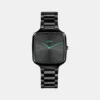 True Square Thinline Unisex Quartz Black Dial Analog Ceramic Watch R27054152