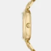 Women Quartz Gold Dial Analog Stainless Steel Watch ES5380
