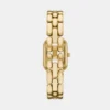 Women Quartz Gold Dial Analog Stainless Steel Watch ES5380