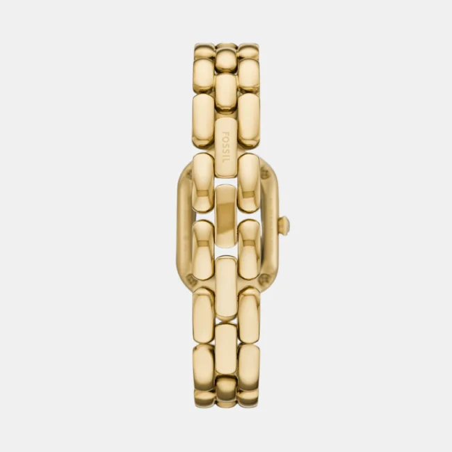 Women Quartz Gold Dial Analog Stainless Steel Watch ES5380