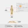 Women Quartz Gold Dial Analog Stainless Steel Watch ES5380