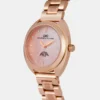 Women Quartz Pink Mother Of Pearl Dial Analog Metal Watch 2011C-M0318