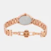 Women Quartz Pink Mother Of Pearl Dial Analog Metal Watch 2011C-M0318