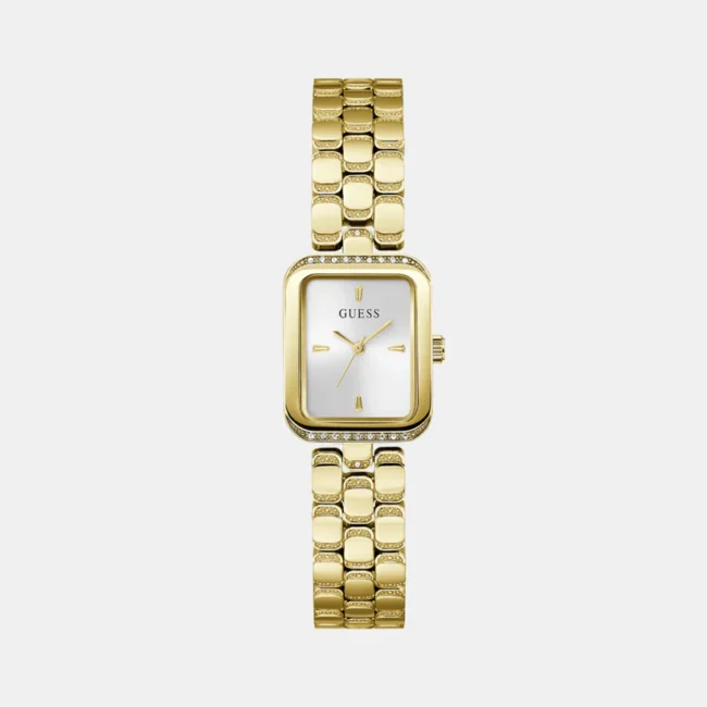 Women Quartz Silver Dial Analog Stainless Steel Watch GW0865L2