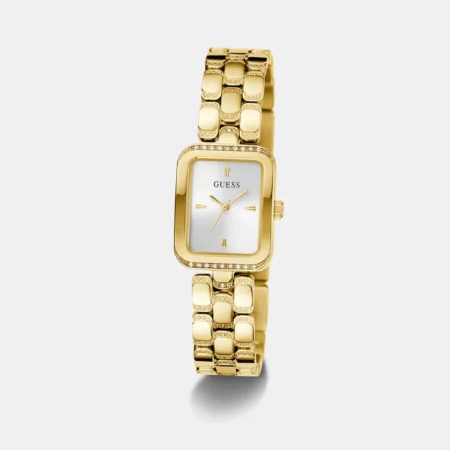 Women Quartz Silver Dial Analog Stainless Steel Watch GW0865L2