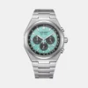 Zenshin Men Eco-Drive Light Blue Dial Chronograph Titanium Watch – CA4610-85M