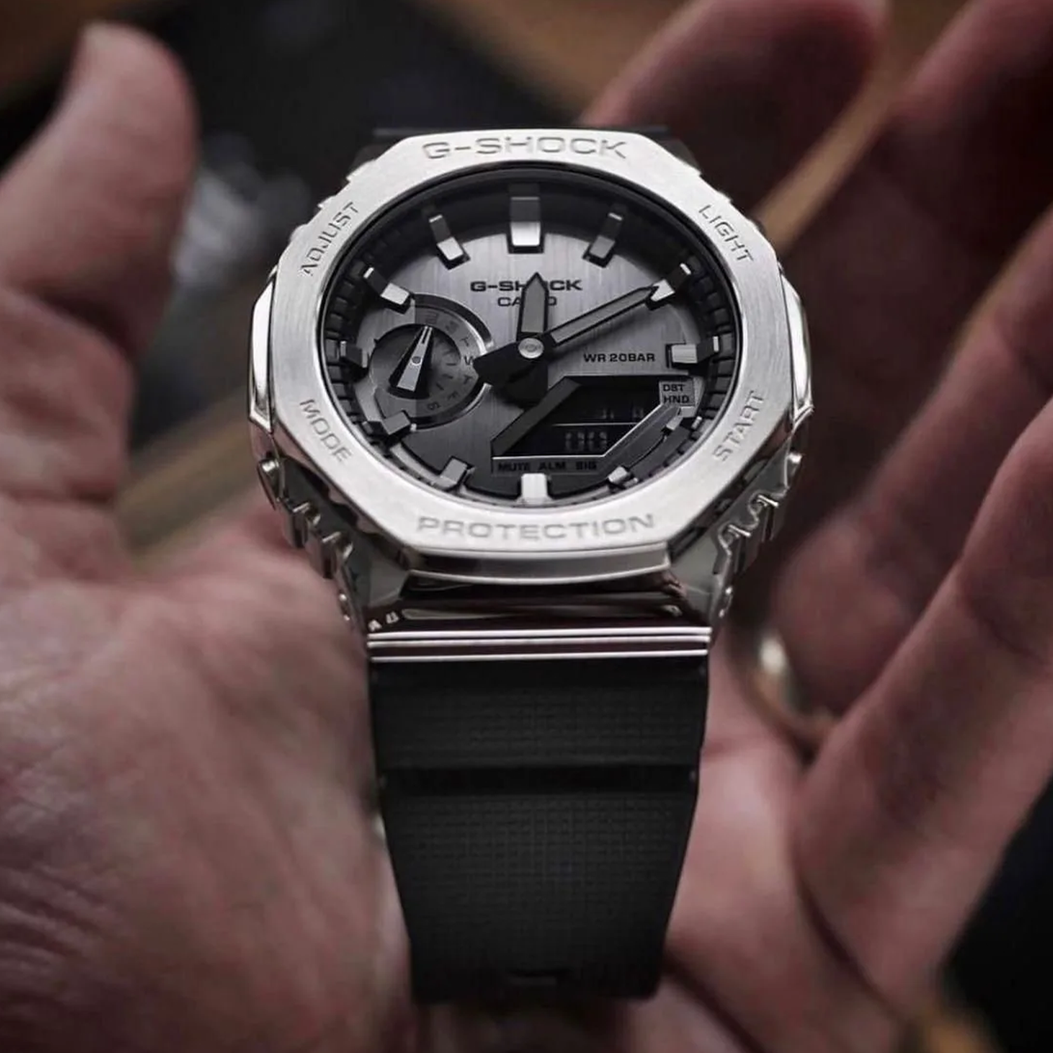 Casio G-Shock GM2100 Unisex Metal-Clad Octagonal | 7 AAA Quality -
