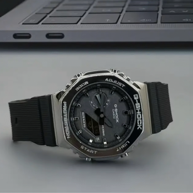 Casio G-Shock GM2100 Unisex Metal-Clad Octagonal | 7 AAA Quality