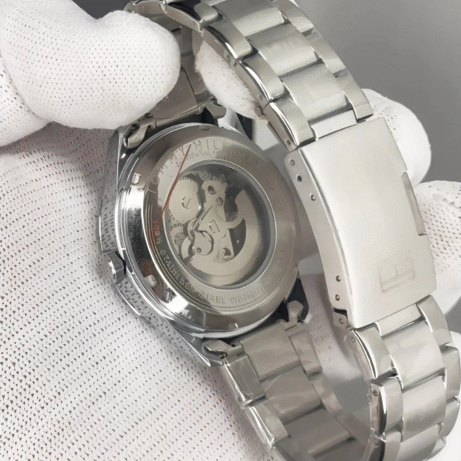 Tommy Hilfiger Silver Black Automatic Metal | 7AA Quality