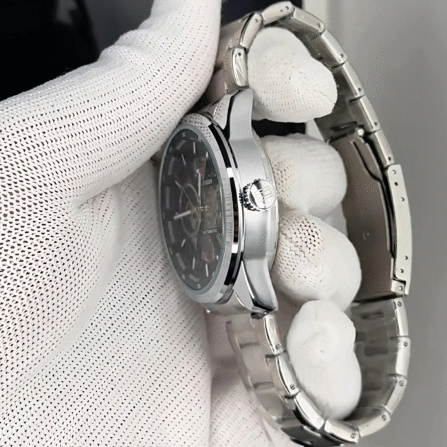 Tommy Hilfiger Silver Black Automatic Metal | 7AA Quality