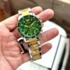 Emporio Armani 100m Chrono Silver Green | 7AA Quality