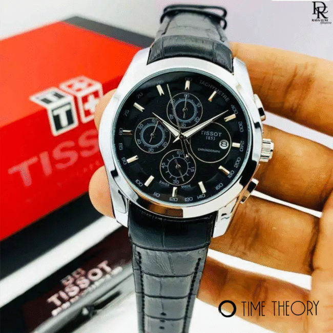 Tissot 1853 Full Black Men’s Chronograph Watch Black Silver | 7AA Quality
