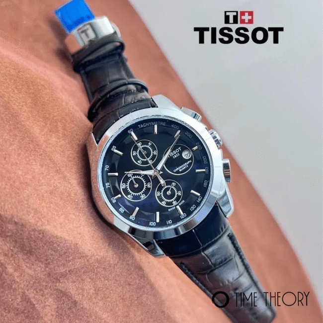 Tissot 1853 Full Black Men’s Chronograph Watch Black Silver | 7AA Quality