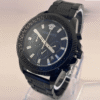 Vintage Versace Chronograph Black Dial Date Analog Men's Wrist Watch Free Shipping