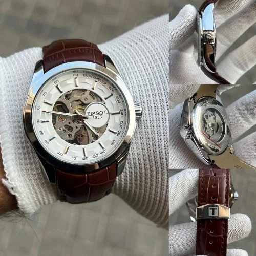 Tissot Automatic 1853 Brown Leather Watch (3)