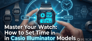 how to Set Time in Casio Illuminator Models