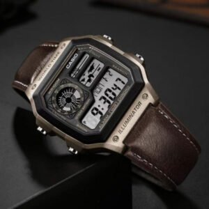 Youth-AE1200-Men’s-Black-Digital-Quartz-Watch-with-Leather-Belt-Strap Youth AE1200 Men’s Black Digital Quartz Watch with Leather Belt Strap